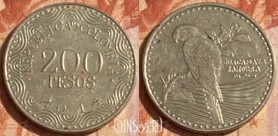 Колумбия 200 песо 2014 года, KM# 297, 401r-128