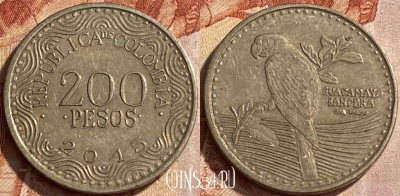 Колумбия 200 песо 2015 года, KM# 297, 444q-075