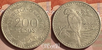 Колумбия 200 песо 2015 года, KM# 297, 461r-221