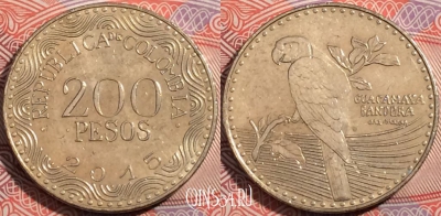 Колумбия 200 песо 2015 года, KM# 297, b077-037