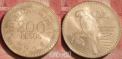 Колумбия 200 песо 2016 года, KM# 297, 060l-041