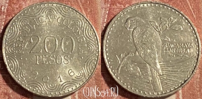 Колумбия 200 песо 2016 года, KM# 297, 138r-113