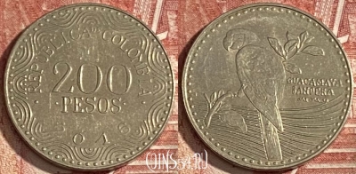 Колумбия 200 песо 2016 года, KM# 297, 345r-051