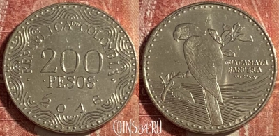 Колумбия 200 песо 2016 года, KM# 297, 476р-072
