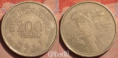 Колумбия 200 песо 2017 года, KM# 297, 236l-120