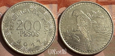 Колумбия 200 песо 2017 года, KM# 297, 291s-127