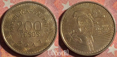 Колумбия 200 песо 2017 года, KM# 297, 370-107