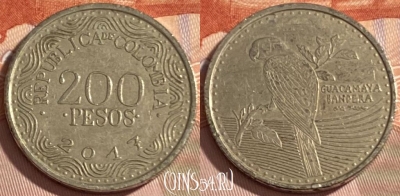 Колумбия 200 песо 2017 года, KM# 297, 380r-131 ♛