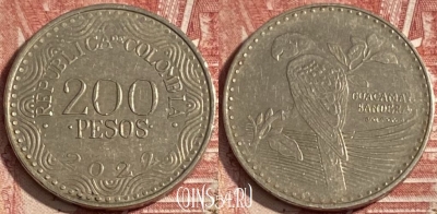 Колумбия 200 песо 2022 года, KM# 297, 279r-005