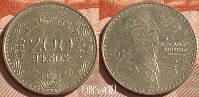 Колумбия 200 песо 2022 года, KM# 297, 383r-008 ♛