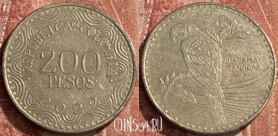 Колумбия 200 песо 2022 года, KM# 297, 462q-540 ♛