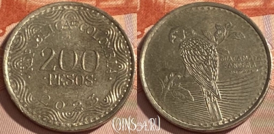 Колумбия 200 песо 2023 года, KM# 297, 384r-042 ♛