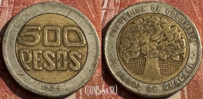 Колумбия 500 песо 1995 года, KM# 286, 227s-104