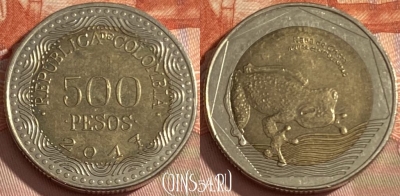 Колумбия 500 песо 2017 года, KM# 298, 471r-114