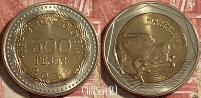 Колумбия 500 песо 2023 года, KM# 298, 477р-065 ♛