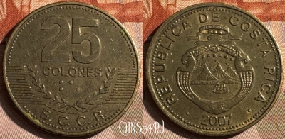 Коста-Рика 25 колонов 2007 года, KM# 229c, s486s-062