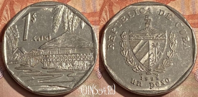 Куба 1 песо 1998 года, KM# 579, 121r-099 ♛