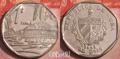 Куба 1 песо 1998 года, KM# 579, 138j-128