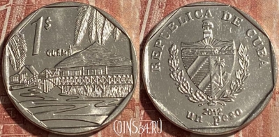 Куба 1 песо 2012 года, KM# 579, 133r-126