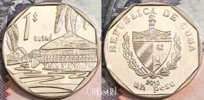 Куба 1 песо 2012 года, KM# 579, 171-023
