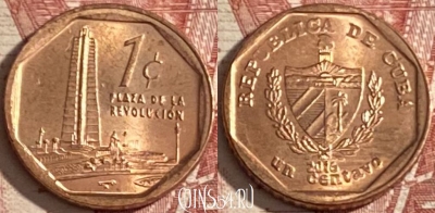 Куба 1 сентаво 2016 года, KM# 729, 348r-133