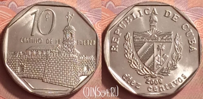 Куба 10 сентаво 2009 года, KM# 576, 058l-067