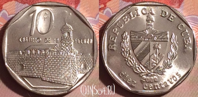 Куба 10 сентаво 2009 года, KM# 576, 072j-031