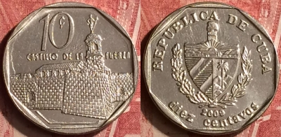 Куба 10 сентаво 2009 года, KM# 576, 186n-115