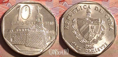 Куба 10 сентаво 2009 года, KM# 576, 223a-002
