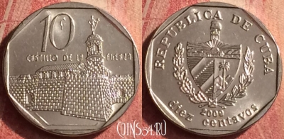 Куба 10 сентаво 2009 года, KM# 576, 417n-110