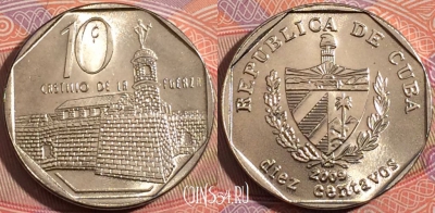 Куба 10 сентаво 2009 года, KM# 576, a135-046