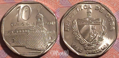 Куба 10 сентаво 2009 года, KM# 576, a140-138