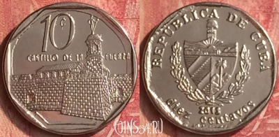 Куба 10 сентаво 2013 года, KM# 576, 348n-111