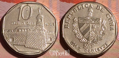 Куба 10 сентаво 2017 года, KM# 576, 157c-006