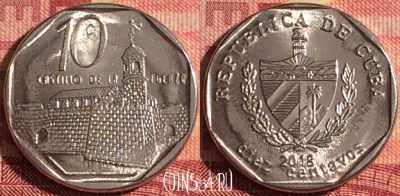Куба 10 сентаво 2018 года, KM# 576, 327i-131