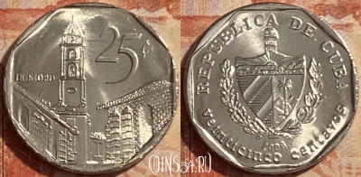 Куба 25 сентаво 2008 года, KM# 577, 488р-038