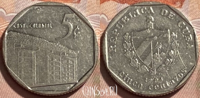 Куба 5 сентаво 1994 года, KM# 575, 495р-117