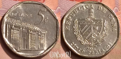 Куба 5 сентаво 2006 года, KM# 575, 417-028