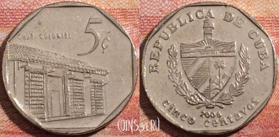 Куба 5 сентаво 2006 года, KM# 575, a071-060