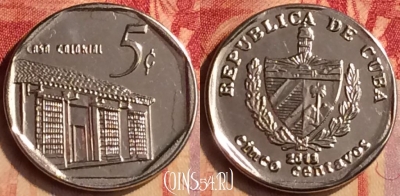 Куба 5 сентаво 2013 года, KM# 575, 404-015