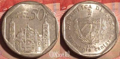 Куба 50 сентаво 2002 года, KM# 578, 223a-088
