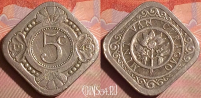 Кюрасао 5 центов 1948 года, KM# 47, 043i-058