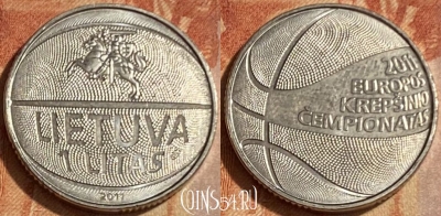 Литва 1 лит 2011 года, KM# 177, 462q-039