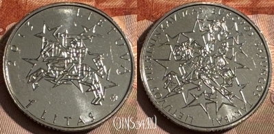 Литва 1 лит 2013 г., Председательство в ЕС, UNC, 509s-128