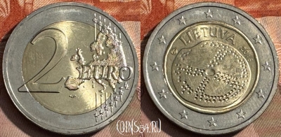 Литва 2 евро 2016 года, KM# 221, 468s-612