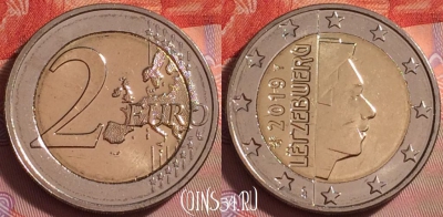 Люксембург 2 евро 2019 года, KM# 93, UNC, 287j-004