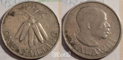 Малави 1 шиллинг 1968 года, KM# 2, b079-024