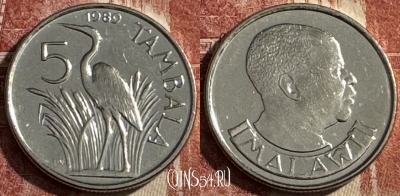 Малави 5 тамбал 1989 года, KM# 9a, s502s-106