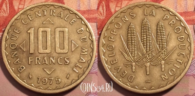 Мали 100 франков 1975 года, KM# 10, 248-139
