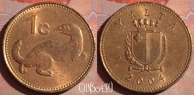 Мальта 1 цент 2004 года, KM# 93, 048i-176